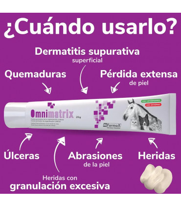 Omnimatrix 20g - Crema Cicatrizante Rápida para Heridas
